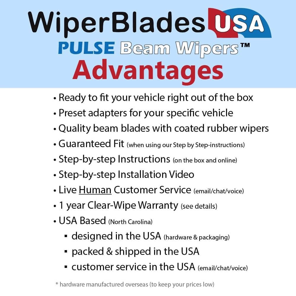 2013 Mercedes-Benz GL550 Wiper Blades w/1yr Warranty (Set of 3) w/Rear Wipers - Image 4