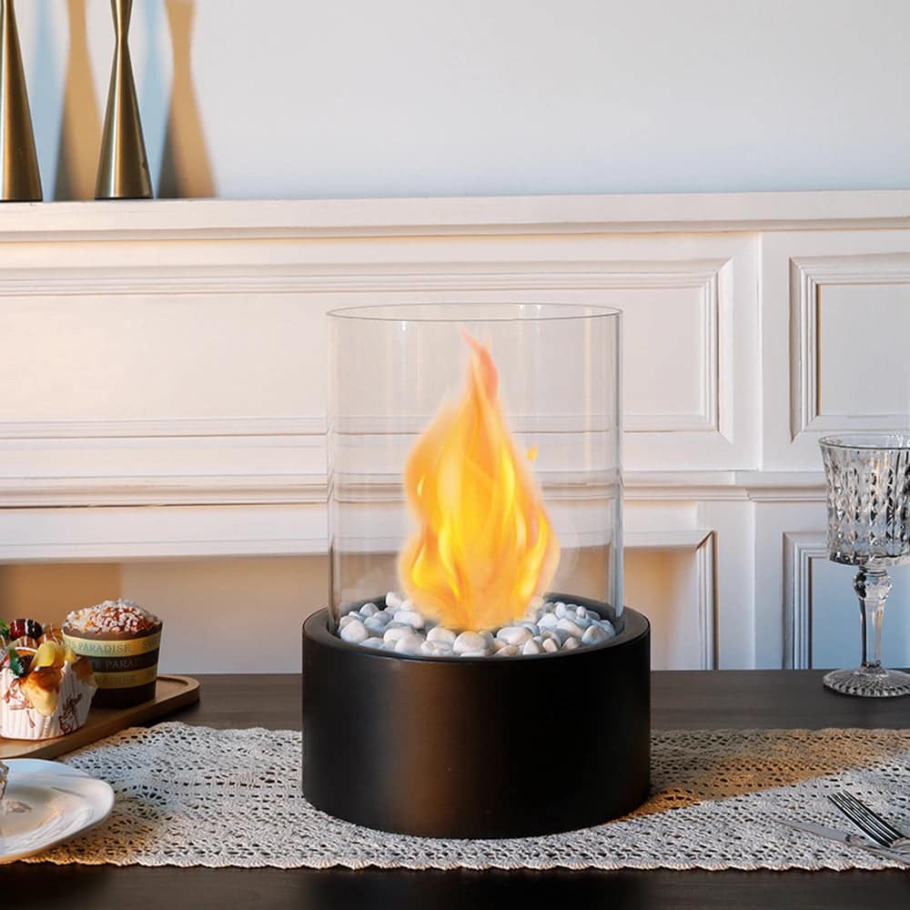 Extra Large Portable Tabletop Fire Bowl 22x28cm – Bio Ethanol Ventless Indoor/Outdoor - Image 2