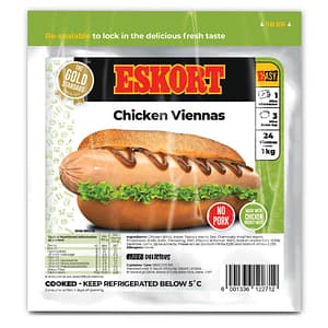 Eskort Chicken Viennas 500g