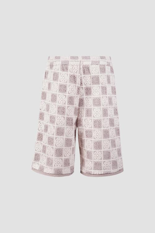 Flower Pattern Crochet Shorts - Image 5