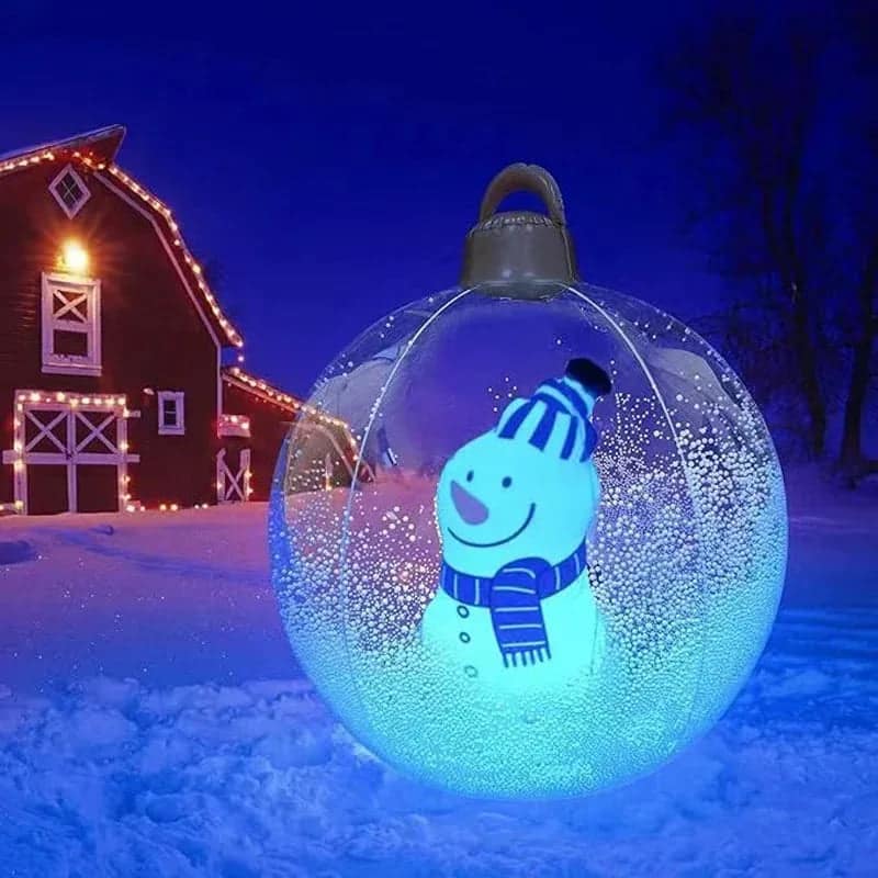 Outdoor LED Christmas Inflatable Ball Decoration - Image 3